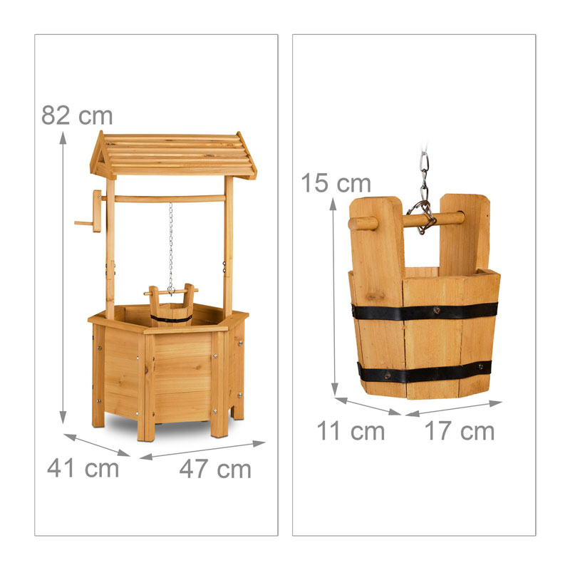 Wooden-wishing-well-size-details