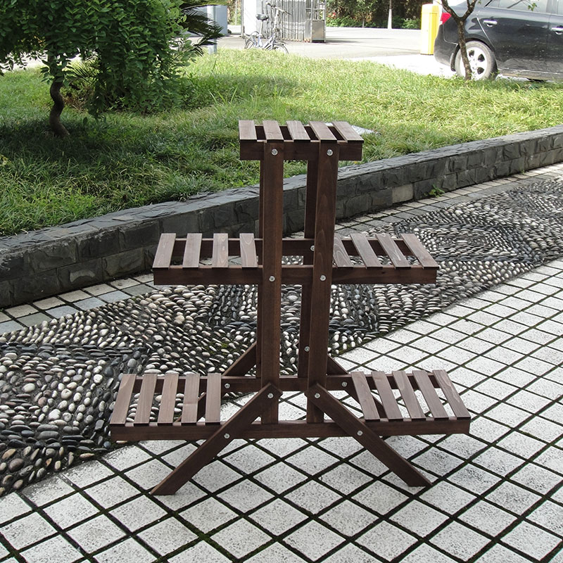 Wholesale High definition Large Square Wooden Planters - Plant Stand Indoor  Outdoor 5-Tier Plant Shelf Garden Wood Plant Holder Rack Wood Plant Stand  Indoor Outdoor Table Plant Pot Stand for Window Garden